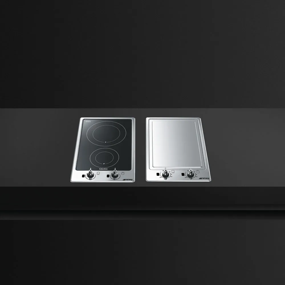 SMEG כיריים אינדוקציה 30 ס"מ,נירוסטה,מסדרת Classic,תוצרת SMEG דגם PGF32I-1 — תמונה 2